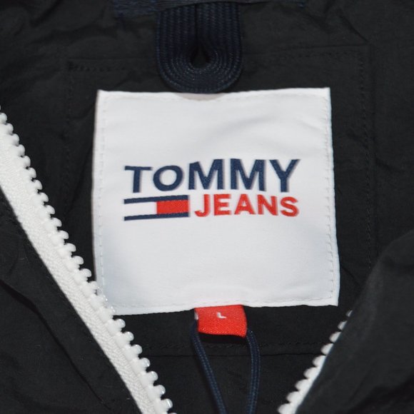 Tommy Jeans Modern Signature Womens Size Large L Lrg Pullover Windbreaker NWT - Picture 4 of 14